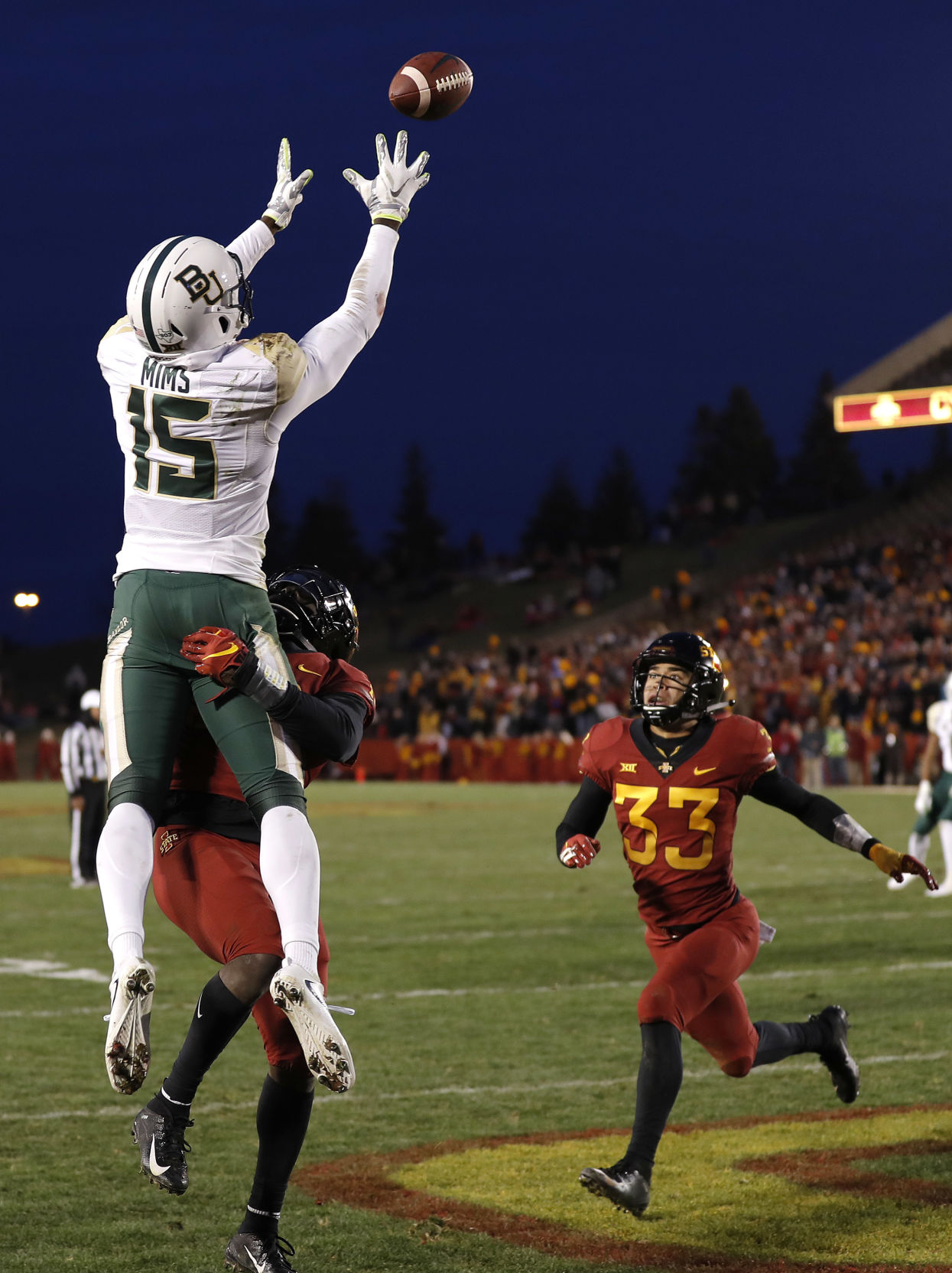 Sept. 25 — Baylor vs. Iowa State, 2:30 p.m., FOX network